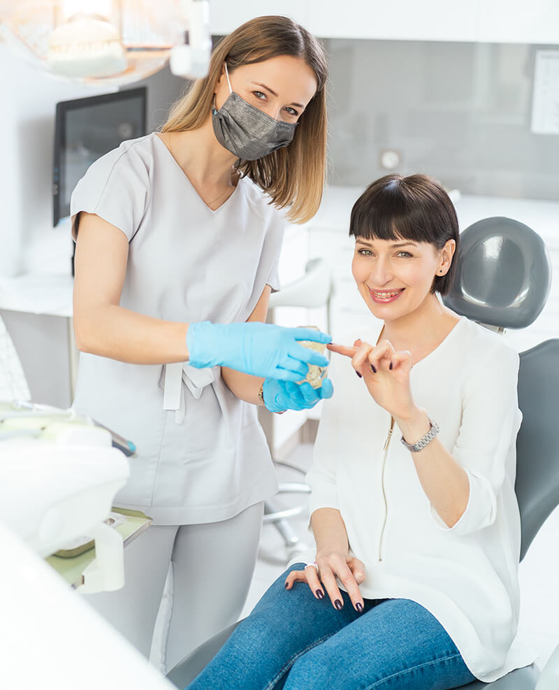 pacjent w gabinecie dentystycznym we wrocławiu